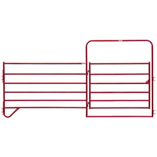 Thumbnail of the Behlen Country - Tarter Gate, Economy Corral Panel, 12 ft L x 60 in H x 19 ga T, Steel Tubing, Red, E-Coat
