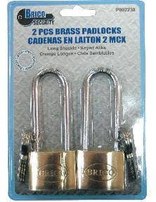 Thumbnail of the PADLOCK BRASS LONG SHAC KA 2PK