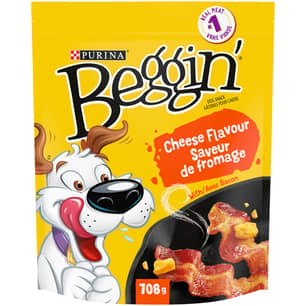 Thumbnail of the Purina Beggin' Strips Bacon and Cheese Flavoured Dog Snacks 708G