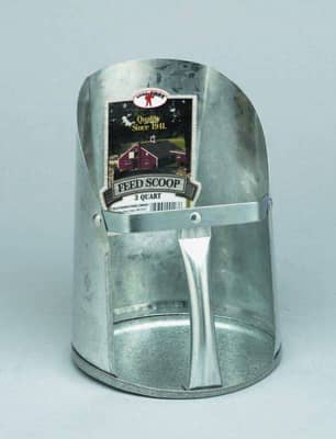 Thumbnail of the 3 Quart Galvanized Feed Scoop