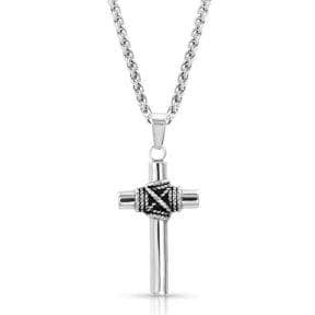 Thumbnail of the Montana Silversmiths® Rope Wrapped Cross Necklace