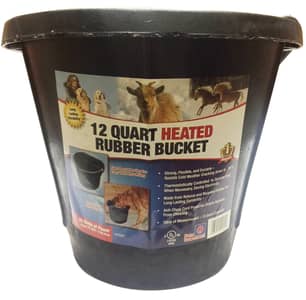 Thumbnail of the 12 Quart Heated Flat Back Rubber Bucket