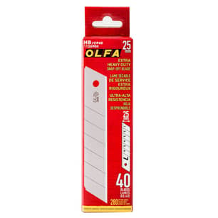 Thumbnail of the OLFA 25MM SILVER SNAP OFF BLADES 40PK