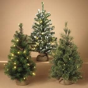 Thumbnail of the 24"H BATTERY OPERATED LIGHTED PINE TREE. 3 ASSORTE