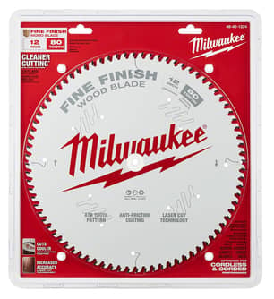 Thumbnail of the Milwaukee 12" 80T FINE FINISH SAW BLADE