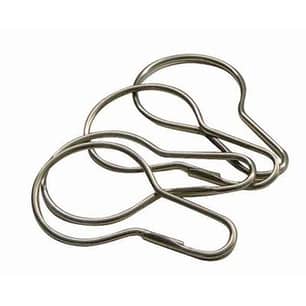 Thumbnail of the METAL SHOWER CURTAIN HOOKS POLISHED CHROME- 12 PACK