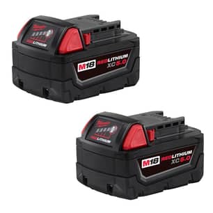Thumbnail of the Milwaukee® M18™ REDLITHIUM™ 18 Volt Lithium-Ion  XC5.0 Amp Extended Capacity Battery Two Pack
