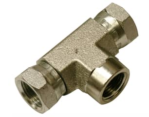 Thumbnail of the Hydraulic Adapter 3/8" Female Pipe x 3/8" Female Pipe Swivel x 3/8" Female Pipe Swivel