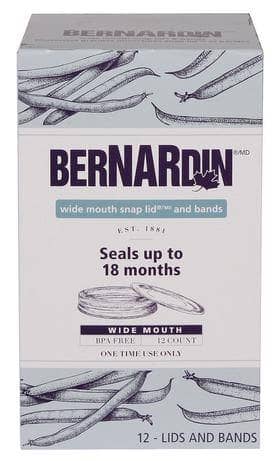 Thumbnail of the Bernardin® Wide Mouth Mason Jar Lids and Bands, 12 Count