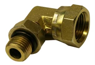 Thumbnail of the Hydraulic Adapter 3/8" Male O-ring x 3/8" Female Pipe Swivel 90-Degree