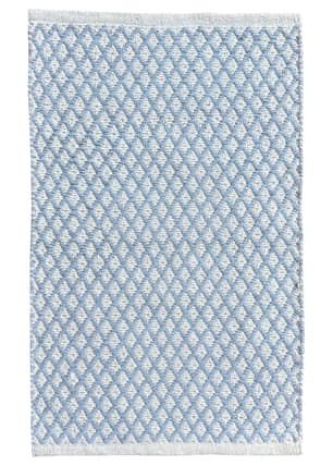 Thumbnail of the 20x34 Woven Lattice Grey Scatter Rug