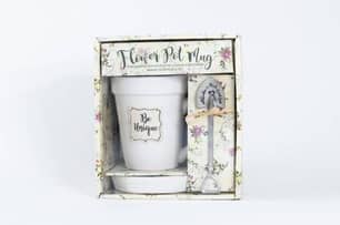Thumbnail of the Flower Pot Mug - White - Be Unique