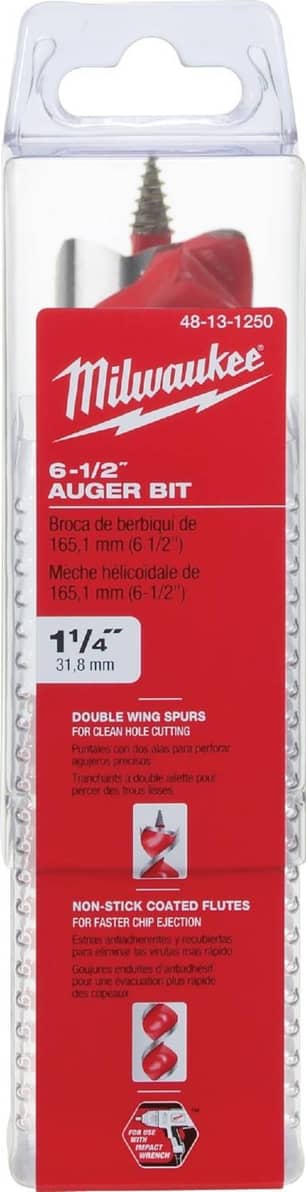Thumbnail of the Milwaukee® 1-1/4" X 6-1/2" Spur Auger Bits