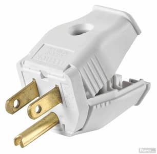 Thumbnail of the 2-Pole 3-Wire Grounding Plug 15A-125V in White