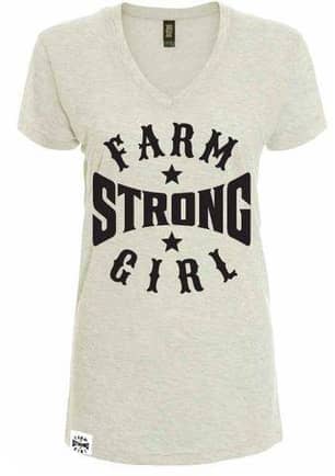 Thumbnail of the Gord Bamford Farm Strong Girl V-Neck T-Shirt