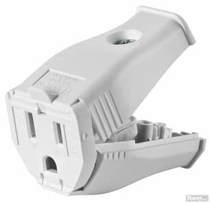 Thumbnail of the 2-Pole 3 Wire Grounding Outlet. Clamptite Hinged Design 15a-125v in White