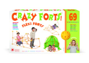 Thumbnail of the CRAZY FORTS FLEXI-FORTS 69-PIECE FORT BUILDING KIT