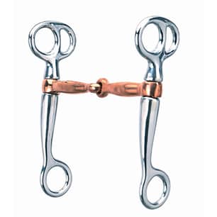 Thumbnail of the Weaver Leather Chrome Played Tom Thumb Snaffle Bit 5"