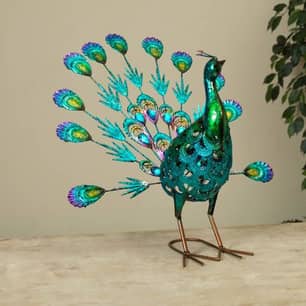Thumbnail of the Gerson International™ Decor Metal Peacock Figurine 20"