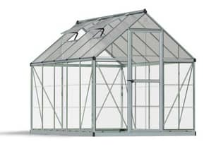 Thumbnail of the Canopia By Palram® Hybrid™ 6' x 10' Greenhouse Clear & Twin Wall Silver Frame
