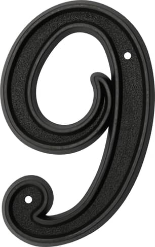 Thumbnail of the NUMBER PLASTIC-BLACK - 6IN #9