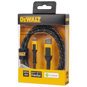 Thumbnail of the Dewalt Reinforced Braided Cable for Micro-USB, 6 ft.