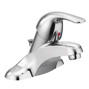 Thumbnail of the Moen Adler Chrome One-Handle Low Arc Bathroom Faucet