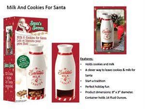 Thumbnail of the Ceramic Milk & Cookies For Santa