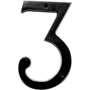 Thumbnail of the #3 CLASSIC 4 INCH HOUSE NUMBER MATTE BLACK