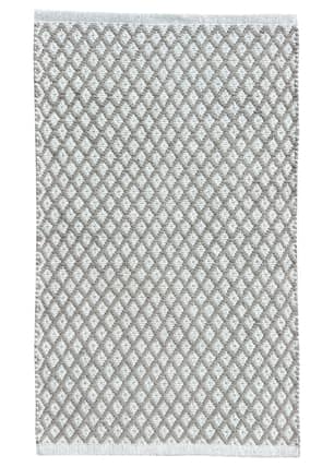 Thumbnail of the 20x34 Woven Lattice Beige Scatter Rug