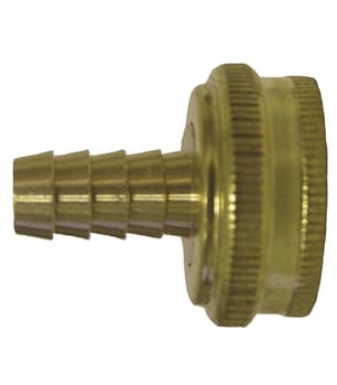 Thumbnail of the ADAPTER BRASS STAMPED 3/4 FHT X 3/8 ID BARB SWIVEL