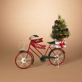 Thumbnail of the 22"L METAL HOLIDAY BICYCLE W/ B/O LIGHTED TREE
