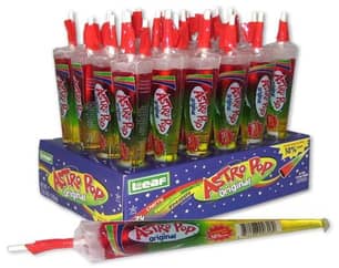 Thumbnail of the Astro Pop Long lasting rocket lollipop with three flavours