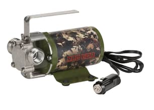 Thumbnail of the Red Lion Transfer Pump, 1/10 HP, 12 V DC, 3/8" FNPT Discharge, 300 GPH Max, 24 ft Max Head, 6 ft Cord, Manual- Camo