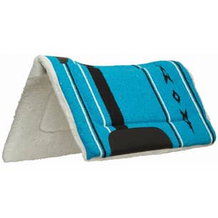 Thumbnail of the Fleece Lined Acrylic Contoured Saddle Pad, Blue