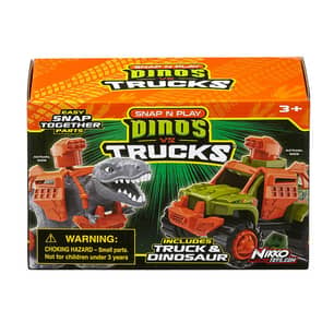 Thumbnail of the Snap N Play Dinos Vs Trucks (Assorted)