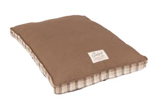 Thumbnail of the Happy Tails® Fresh Linen Chocolate Brown Dog Bed