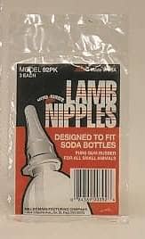 Thumbnail of the Little Giant® 3Pk Soda Bottle Lamb Nipple