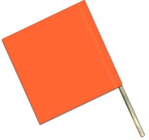 Thumbnail of the Erickson Flag Safety 18" Orange Sq Flu