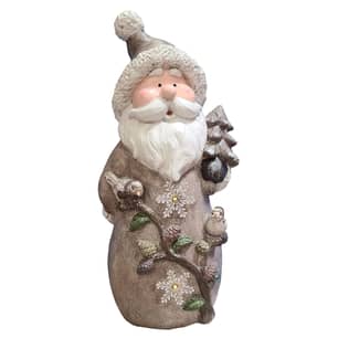 Thumbnail of the Winter Santa Holding Tree Statuary w/LEDSnowflakes