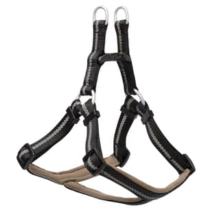 Thumbnail of the Reflective Neoprene Lined Dog Harness Small Black