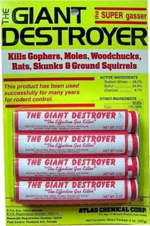 Thumbnail of the Giant Destroyers® Super Gassers for Moles - 4 Pack, 1.75oz Tubes