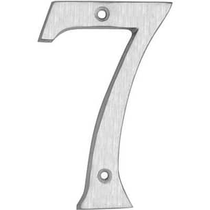 Thumbnail of the #7 CLASSIC 6 INCH HOUSE NUMBER BRUSHED ALUMINUM