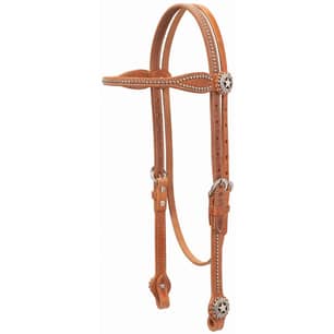 Thumbnail of the Texas Star Browband Headstall, Hermann Oak Harness Leather