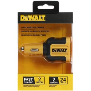 Thumbnail of the Dewalt 24W 2-Port Mobile USB Charger