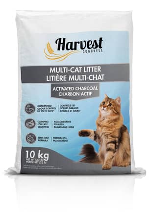 Thumbnail of the Harvest Goodness® Multi-Cat Activated Charcoal Clumping Cat Litter 10kg