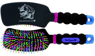 Thumbnail of the Professional's Choice Tail Tamer Curved Handle Rainbow Brush