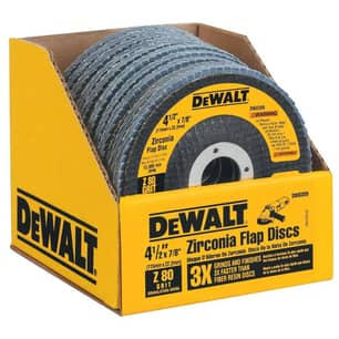 Thumbnail of the Dewalt® 4 1/2" X 7/8" 60 Grit Zirconia Angle Grinder Flap Disc