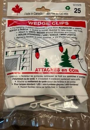 Thumbnail of the Brimur Christmas Light Wedge Clips 25ct