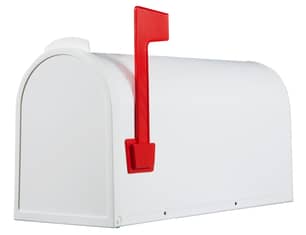 Thumbnail of the PRO-DF White Plastic Rural Mailbox